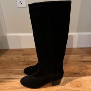 Aquatalia Women's Black suede Boots size 7.5 knee high